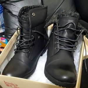 Combat boots 6.5 black